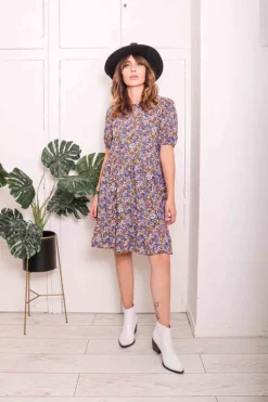 Lennox Puff Sleeve Mini Smock