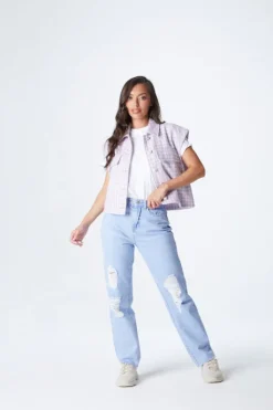 Lilac Dogtooth Gilet