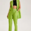 Lime Belted Trousers