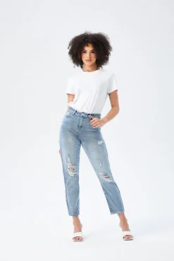 Lola Ripped Mom Jean