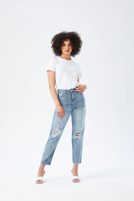Lola Ripped Mom Jean