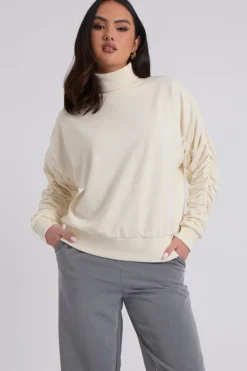 Mackenzie Ruche Sleeve Sweat