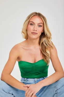 Maeve Satin Corset Bustier