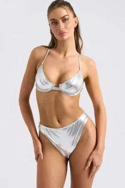 Metallic Bikini Top