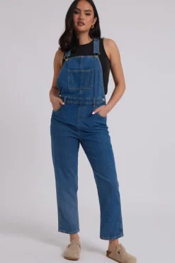 Mid Blue Traditional Long Dungaree