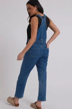 Mid Blue Traditional Long Dungaree