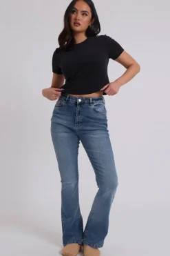 Mid Wash Bootcut Jean