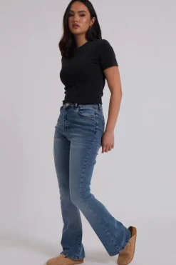 Mid Wash Bootcut Jean