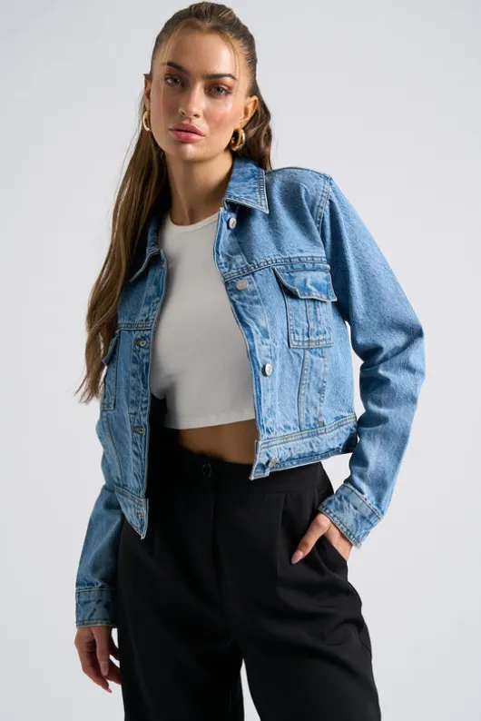 Mid Wash Maya Cargo Jacket