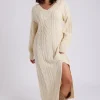 Midaxi V Neck Dress