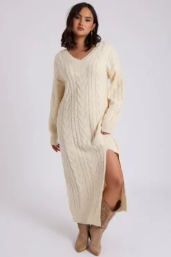 Midaxi V Neck Dress