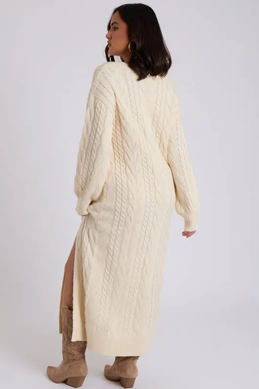 Midaxi V Neck Dress