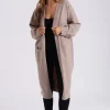Mink Longline Patch Pocket Cardi