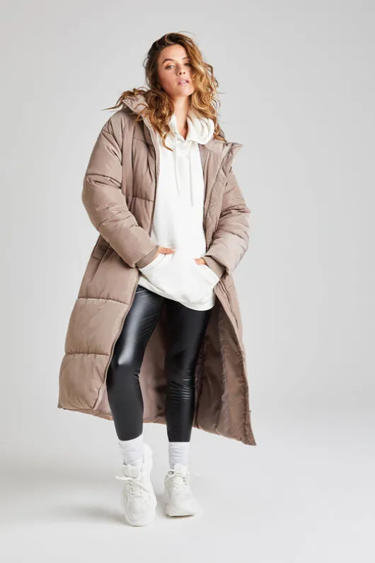 Mink Longline Puffer Jacket