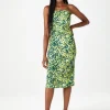 Napa Green Printed Midi Dress