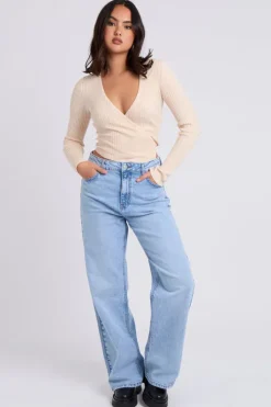 Oatmeal Ballet Wrap Crop Cardi