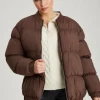 Oversized Gathered Puffball Puffa Coat