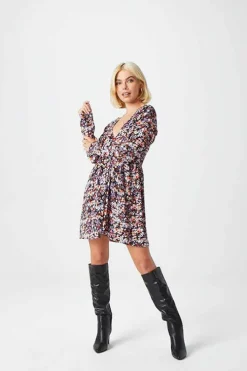 Pancy Black Empire Line Dress