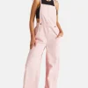 Pink Wide Leg Dungaree