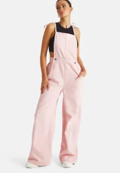 Pink Wide Leg Dungaree