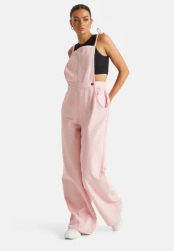 Pink Wide Leg Dungaree