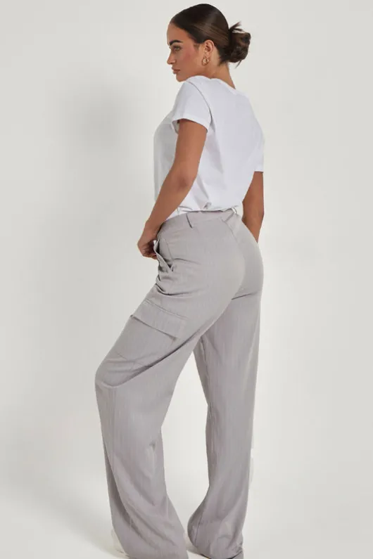 Pinstripe Tailored Cargo Trouser