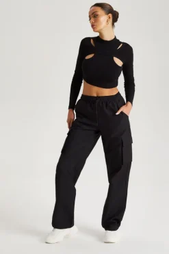 Pull On Wide Leg Trouser