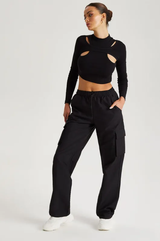 Pull On Wide Leg Trouser