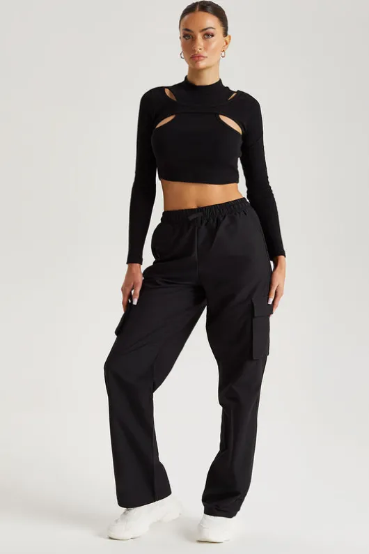 Pull On Wide Leg Trouser