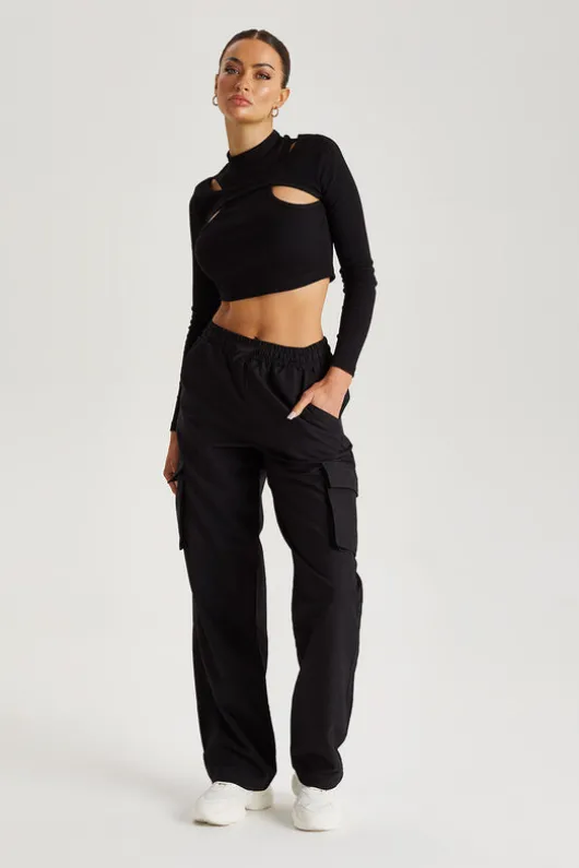 Pull On Wide Leg Trouser