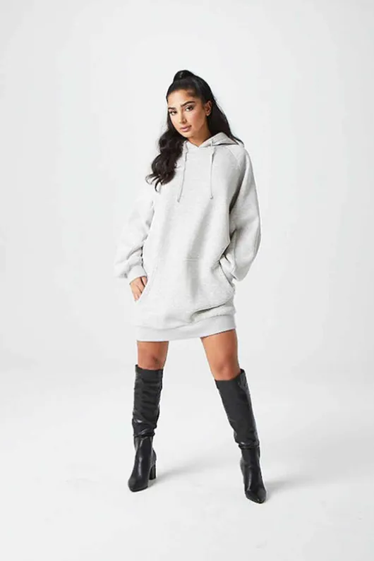 Recycled Harley Grey Hoody Dress