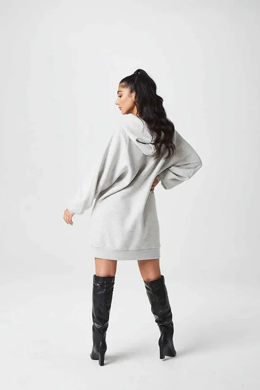 Recycled Harley Grey Hoody Dress