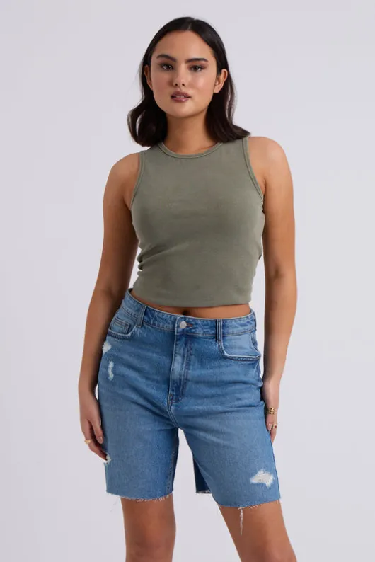 Ripped Bermuda Short