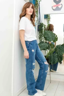 Ripped Flare Jean