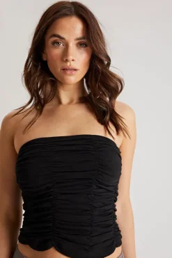 Ruched Bandeau Top