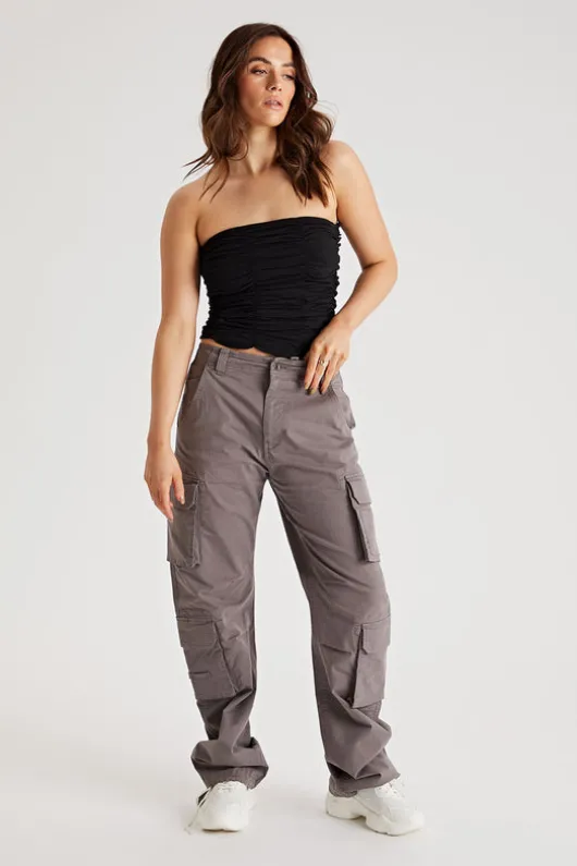Ruched Bandeau Top