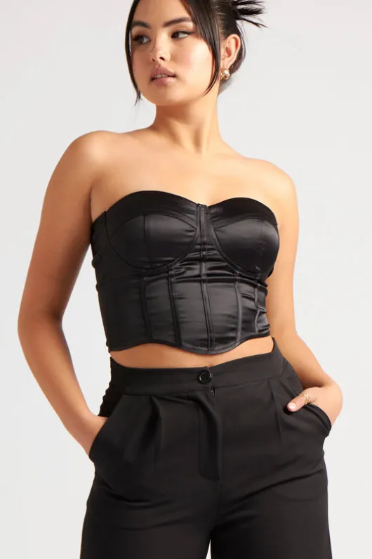 Satin Corset Bustier