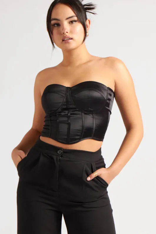 Satin Corset Bustier