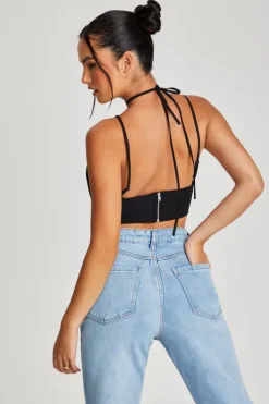 Sierra Bengaline Halter Corset Top
