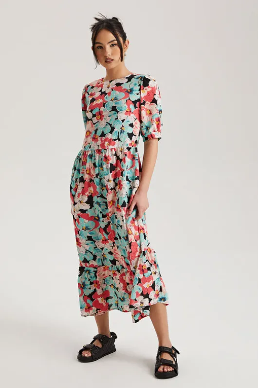 Sol Floral Smock Dress | Urban Bliss clothing