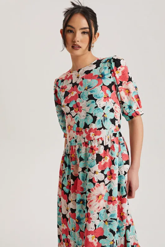 Sol Floral Smock Dress | Urban Bliss clothing