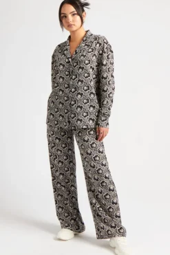 Stencil Floral Wide Leg Trouser Co-ord