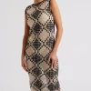 Stitchy Mono Racer Maxi Dress