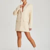 Stone Oversized Blazer Dress
