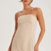 Stone Strapless Tailored Dress | Urban Bliss clothing