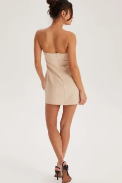 Stone Strapless Tailored Dress | Urban Bliss clothing