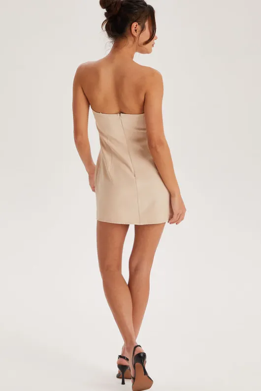 Stone Strapless Tailored Dress | Urban Bliss clothing