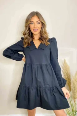 Tamara Collar Detail V-Neck Smock
