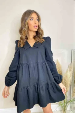 Tamara Collar Detail V-Neck Smock