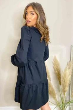 Tamara Collar Detail V-Neck Smock